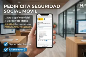 Smartphone mostrando site de agendamento à Previdência Social